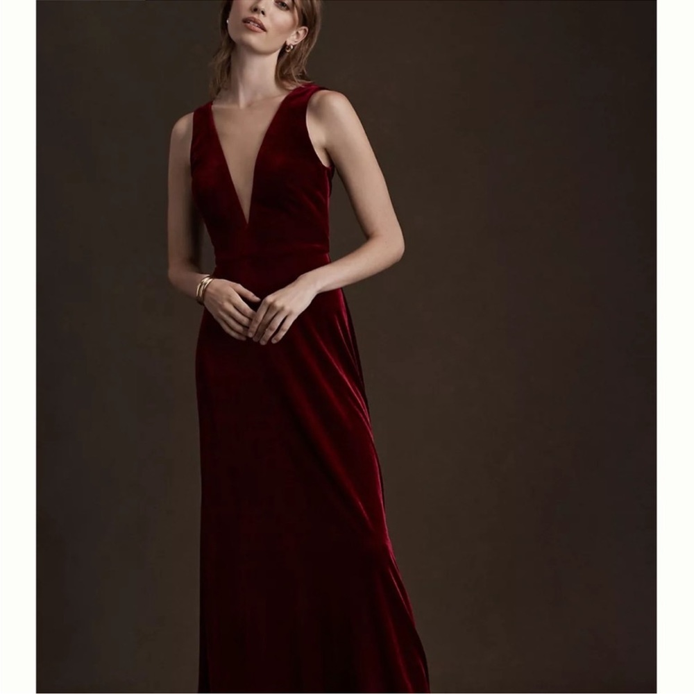 BHLDN Jenny Yoo Logan velvet dress